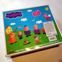 Комплект за игра Пепа Пиг/Peppa Pig Happy Family. 6 фигурки., снимка 4 - Фигурки - 44295890