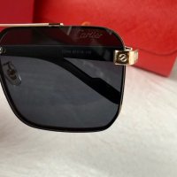 Cartier висок клас мъжки слънчеви очила с дървени дръжки, снимка 12 - Слънчеви и диоптрични очила - 42830684