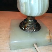 мрамор мед/месинг-антик лампа от франция 1702211035, снимка 2 - Колекции - 31846773