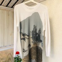 Дизайнерски италиански пуловер ZUCCHERO, снимка 2 - Блузи с дълъг ръкав и пуловери - 30701343