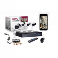 Комплект за видео наблюдение, 4 бр. камери с кабел, DVR, CCTV, USB, интернет, снимка 3 - Комплекти за видеонаблюдение - 39429567