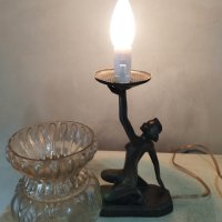 Стара настолна лампа арт деко, снимка 6 - Настолни лампи - 44488336