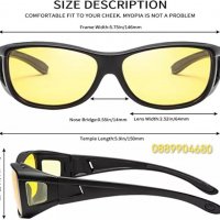 Очила за нощно шофиране + Подарък калъфче, снимка 4 - Слънчеви и диоптрични очила - 18532371