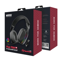 Marvo безжични геймърски слушалки Gaming Headphones Pulz 70W - Bluetooth, 2.4G - MARVO-HG9086W, снимка 6 - Слушалки за компютър - 44782308