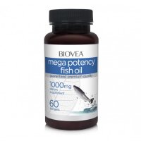 Хранителна добавка Biovea MEGA POTENCY FISH OIL 1000mg-Продуктът е със срок на годност до 05/2024г, снимка 1 - Хранителни добавки - 30026380