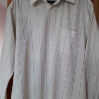 Мъжка риза дълъг ръкав Lobus Giovanni бяла с цветни райета 41/42, снимка 4 - Ризи - 29163259