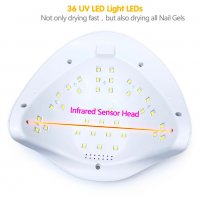 108W Професионална мощна UV/LED лампа-печка за нокти,маникюр,педикюр, снимка 4 - Други - 31985567