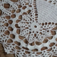  покривка плетена на една кука 95/45см бял, снимка 2 - Антикварни и старинни предмети - 13825494