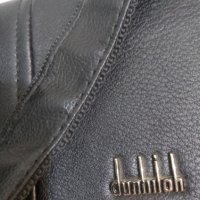 Мъжка кожена черна чанта за през рамо, снимка 4 - Чанти - 37891812