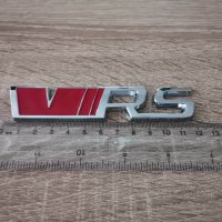Skoda VRS шкода ВРС емблеми надписи червено със сребристо, снимка 2 - Аксесоари и консумативи - 38789889