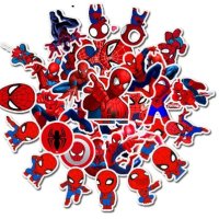 50 бр Спайдърмен spiderman самозалепващи лепенки стикери за украса декор, снимка 3 - Други - 27215706