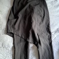 Черен елегантен панталон отгоре с пола, снимка 1 - Панталони - 37095975