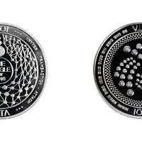 IOTA Coin / Йота Монета ( MIOTA ) - Silver, снимка 1 - Нумизматика и бонистика - 38223679