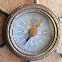 Стар американски изключително рядък компас от началото на 19 век, снимка 5 - Други ценни предмети - 42875325