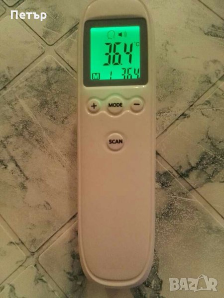 Безконтактен термометър, с LCD дисплей, инфраред термометър, снимка 1