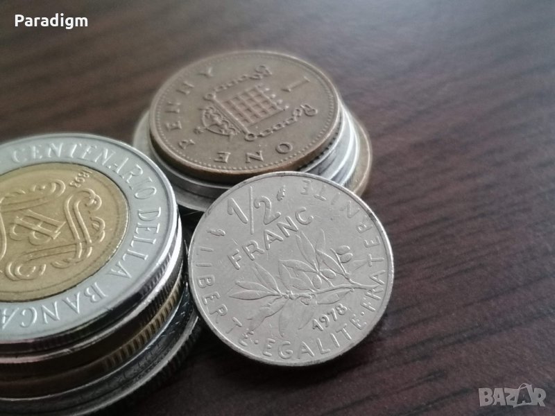 Монета - Франция - 1/2 (половин) франк | 1978г., снимка 1