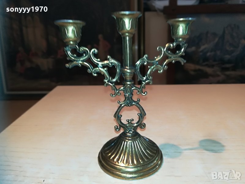 мини свещник-внос швеицария 13х12х6см, снимка 1