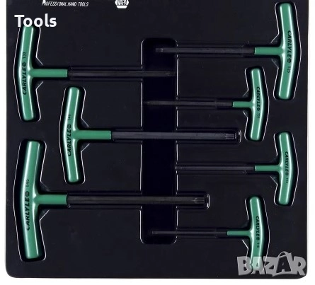 CARLYLE TOOLS дръжки ъглови ключове 7броя звезда Г-ОБРАЗНИ, снимка 1