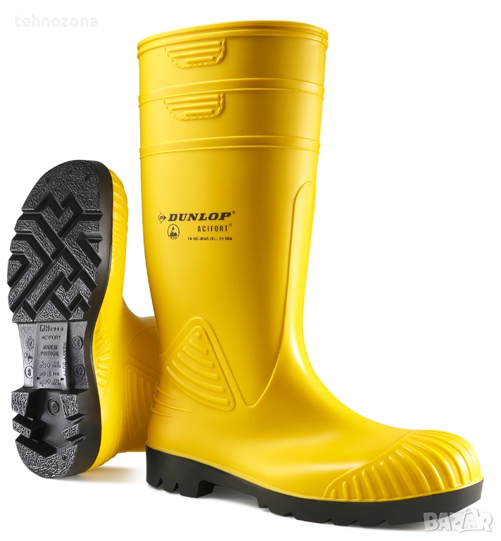 Защитни работни ботуши, DUNLOP ACIFORT HEAVY DUTY S5 черни, снимка 1