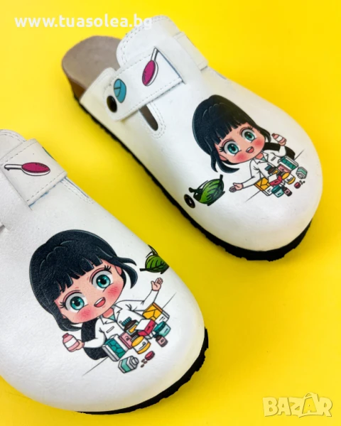 🥁 Намаление - Ортопедични чехли със стелка от естествен велур | Марка Tuasolea, снимка 1