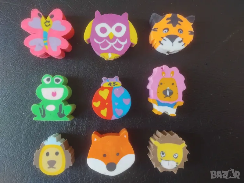 9 гумички за триене с възможност за поставяне на молив, снимка 1