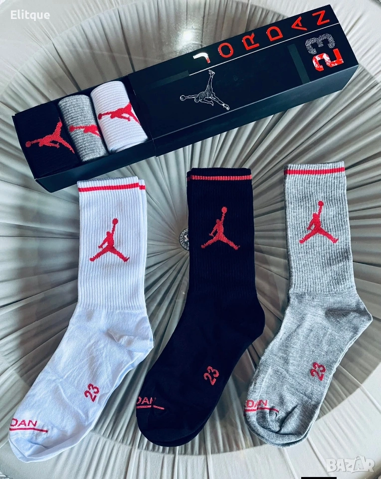 унисекс дълги чорапи в кутия 6 чифта jordan , снимка 1
