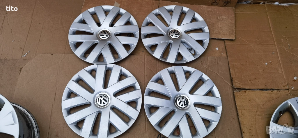 Оригинални 15 Цола Тасове Volkswagen /Фолксваген , снимка 1