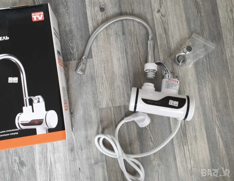 Смесител за вода с нагревател за мигновено загряване, снимка 1