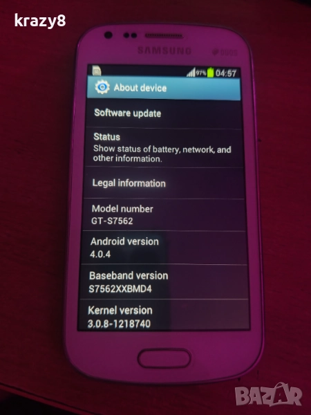 Samsung Galaxy S Duos S7562, без пукнатини или счупено, снимка 1