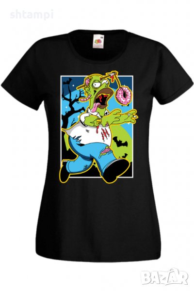 Дамска тениска The Simpsons Homer Simpson 01,Halloween,Хелоуин,Празник,Забавление,Изненада,Обичаи,, снимка 1