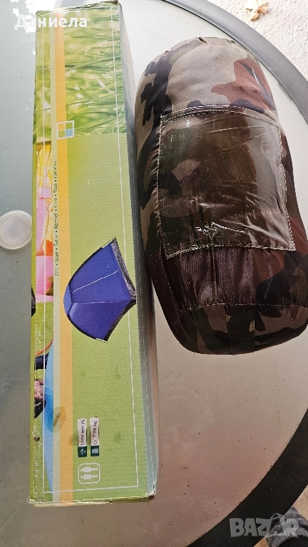 Двуместна палатка тип Иглу и спален чувал тип Мумия, снимка 1