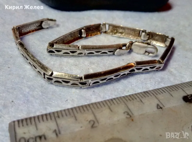 ÖZCAN 925 БУТИКОВА СРЕБЪРНА ГРИВНА ЛАКИРАНО СРЕБРО 925 OZCAN БИЖУТЕРСКА РЪЧНА АРТ ИЗРАБОТКА 49285, снимка 1