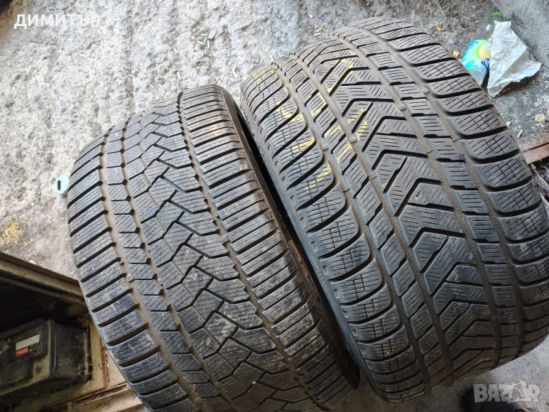 2бр.(1+1)зимни гуми CONTINENTAL+PIRELLI 315 35 20 DOT21 цена за брой, снимка 1