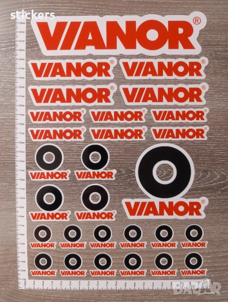 Стикери Вианор Vianor Stickers - 28 бр. - 1 лист А4, снимка 1