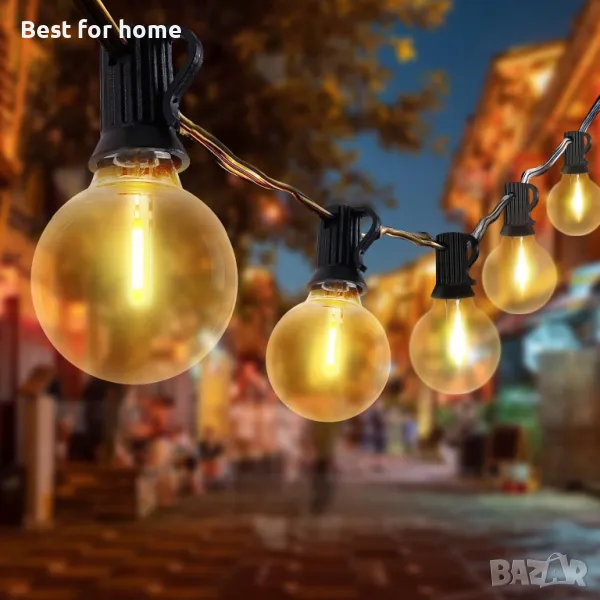 Градинско осветление  с 15  LED крушки WEDNA, снимка 1