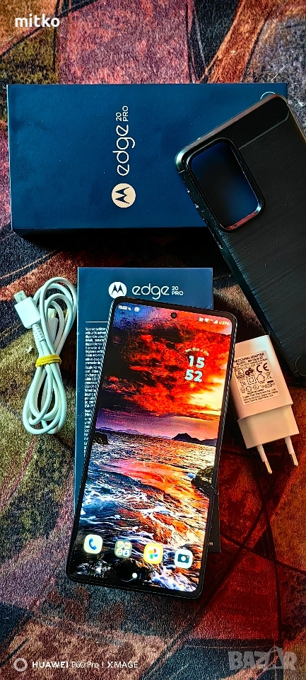 MOTOROLA EDGE 20 PRO.ПЕРФЕКТНА.12/256gb.Пълен фабричен комплект , снимка 1