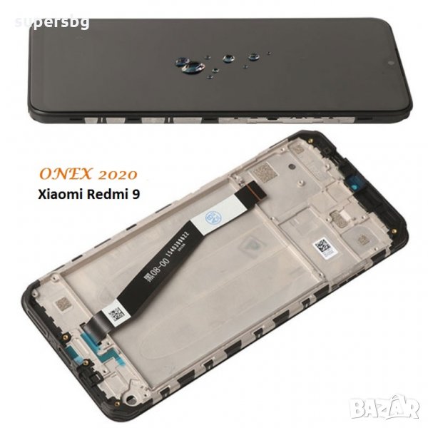 Нов 100% Оригинал Дисплей за  Xiaomi Redmi 9, M2004J19G /Service Pack/ Full Original/ LCD Дисплей+ Р, снимка 1