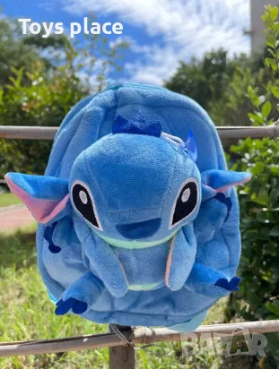 Нова раница Лило и Стич с плюшена играчка на нея Lilo and Stitch p, снимка 1