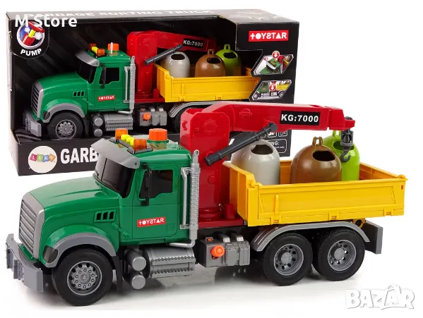 Камион Кран Транспортна кофа за боклук, снимка 1