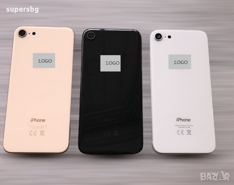 Заден капак корпус за Apple iPhone 8 цвят Gold, Black, Silver + SIM слот, снимка 1
