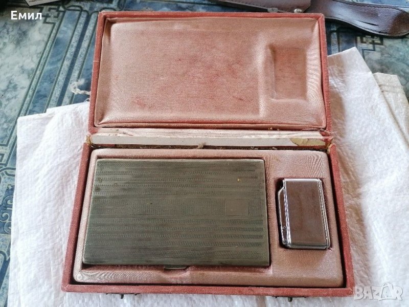 Колекционерска посребрена табакера PV. Alpakka, снимка 1