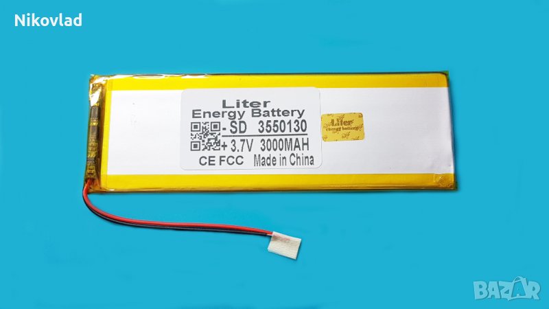 Батерия за таблет 3.7V 3000mAh/ 3550130/ Li-polymer, снимка 1