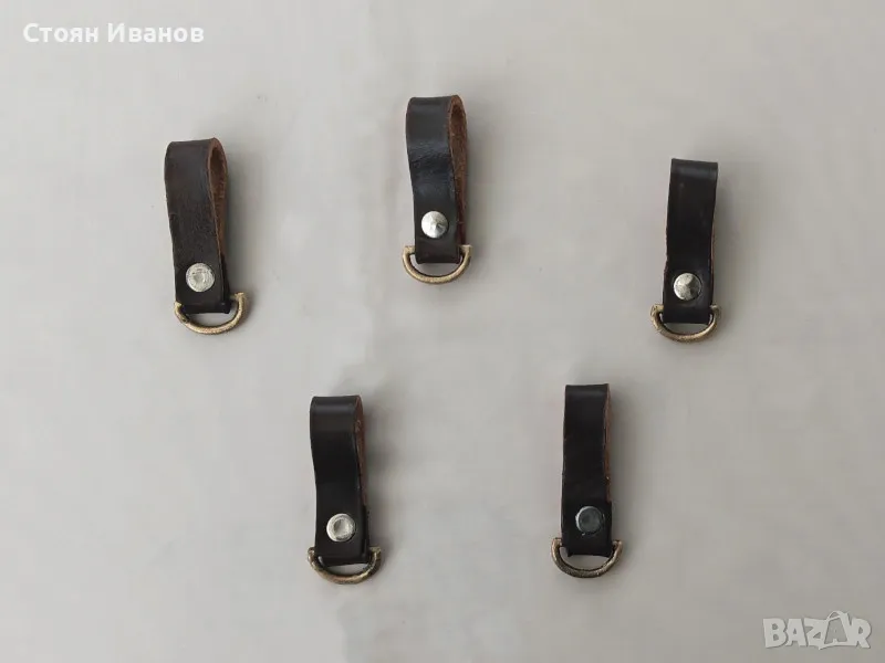 Кожени Военни Царски гайки Носачи за Военни и Ловни Колани, снимка 1