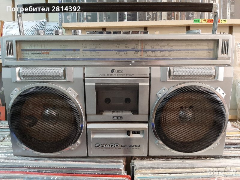 Радиокасетофон Sharp GF-6363 Култов Бумбокс Гето Бластер Vintage BoomBox Ghetto Blaster, снимка 1