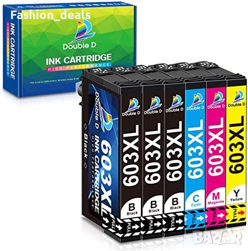 Нов Комплект 6 броя тонер касети мастило за офис принтер Epson, снимка 1
