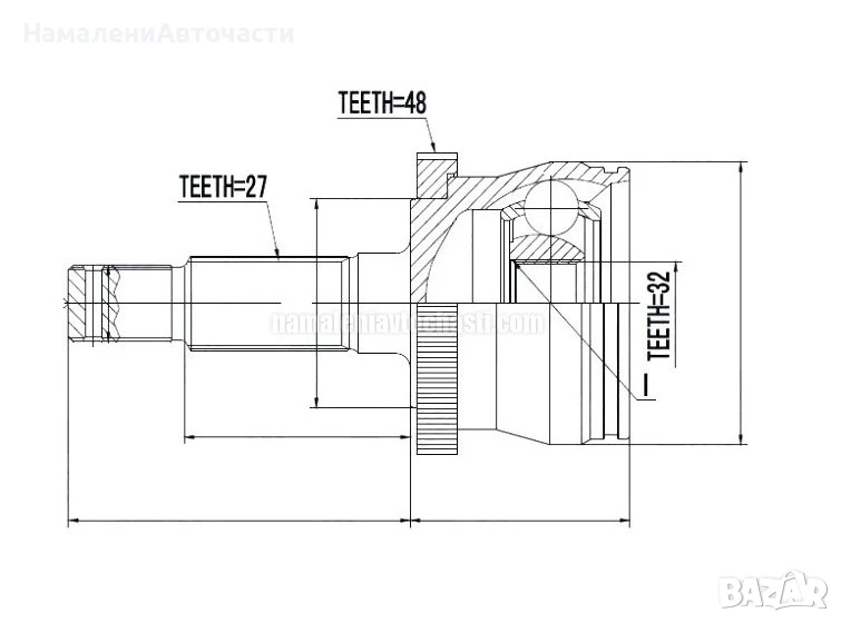 Предно външно каре 05012749AC NPZCH009 Jeep Cherokee Grand Cherokee, снимка 1