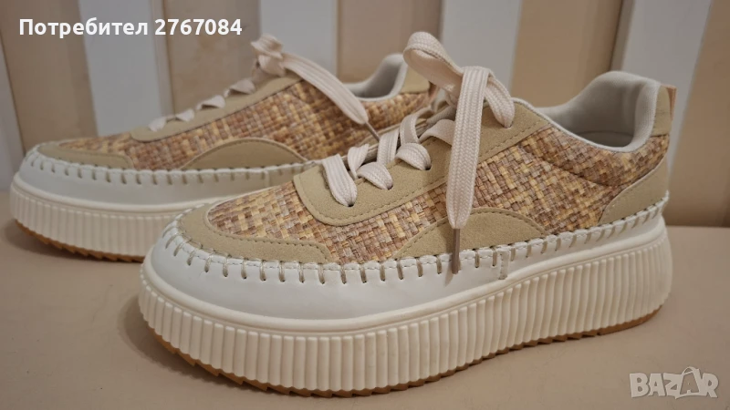 Продавам чисто нови кецове в бежов цвят, снимка 1