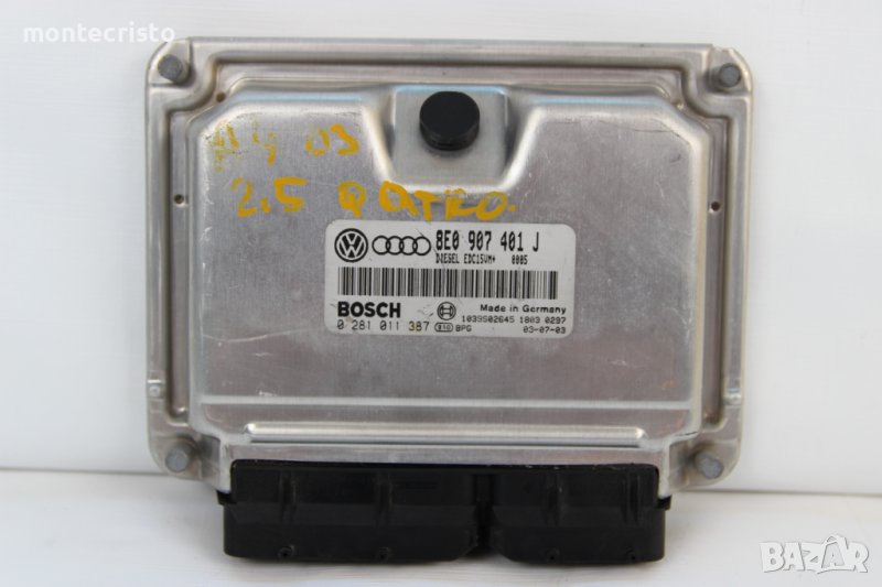 Моторен компютър Audi A6 C5 (1997-2005г.) 8E0907401J / 8E0 907 401 J / 0281011387 / 0 281 011 387, снимка 1
