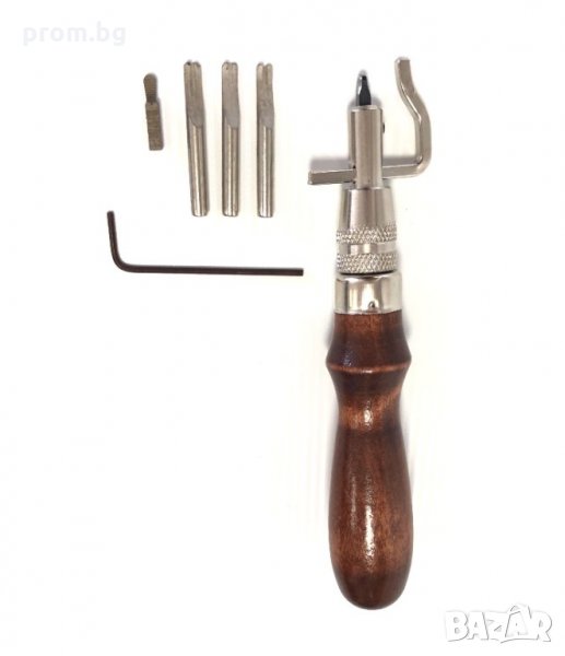 кожарски регулируем резец за канал с 5 приставки, нов, внос от Англия, снимка 1