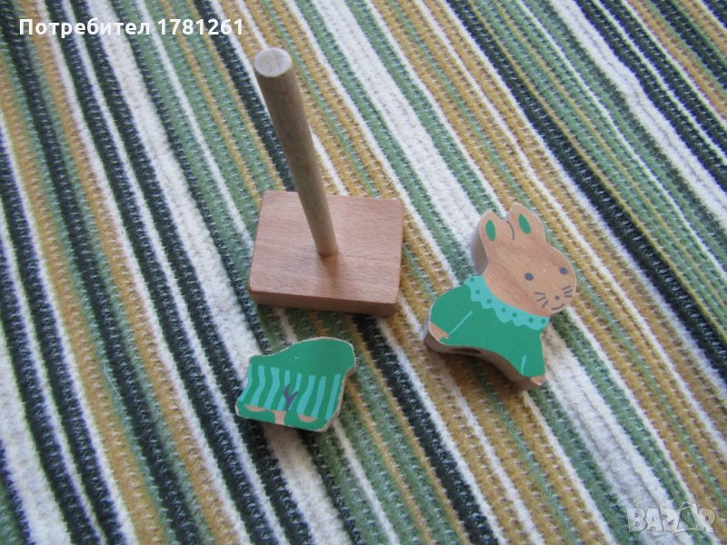 Дървен сортер зайче, снимка 1